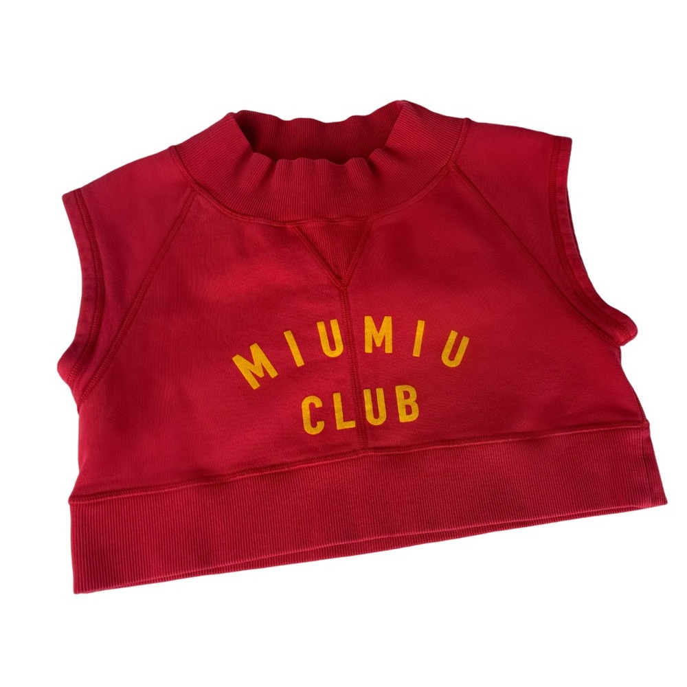 miu miu club crop top